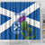 Custom Scotland Cricket Shower Curtain 2024 Scottish Thistle Flag Style