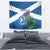 Custom Scotland Cricket Tapestry 2024 Scottish Thistle Flag Style - Wonder Print Shop