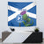 Custom Scotland Cricket Tapestry 2024 Scottish Thistle Flag Style - Wonder Print Shop