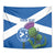 Custom Scotland Cricket Tapestry 2024 Scottish Thistle Flag Style - Wonder Print Shop