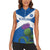 Custom Scotland Cricket Women Sleeveless Polo Shirt 2024 Scottish Thistle Flag Style - Wonder Print Shop