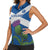 Custom Scotland Cricket Women Sleeveless Polo Shirt 2024 Scottish Thistle Flag Style - Wonder Print Shop