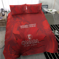 Custom Canada Cricket Bedding Set 2024 Maple Leaf Go Champions - Wonder Print Shop