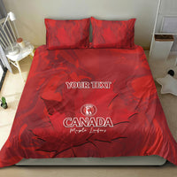 Custom Canada Cricket Bedding Set 2024 Maple Leaf Go Champions - Wonder Print Shop