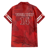 Custom Canada Cricket Family Matching Tank Maxi Dress and Hawaiian Shirt 2024 Maple Leaf Go Champions - Wonder Print Shop
