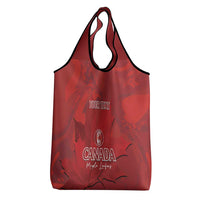 Custom Canada Cricket Grocery Bag Maple Leaf Go Champions