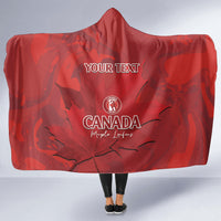 Custom Canada Cricket Hooded Blanket 2024 Maple Leaf Go Champions