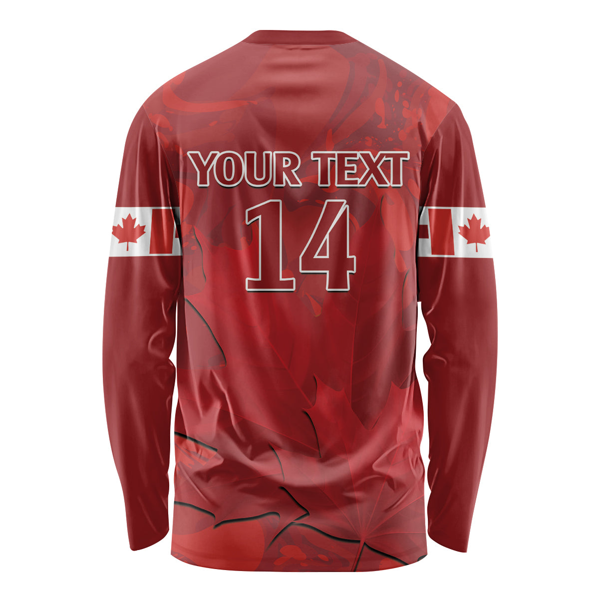 Custom Canada Cricket Long Sleeve Shirt 2024 Maple Leaf Go Champions - Wonder Print Shop
