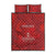 Custom Canada Cricket Quilt Bed Set 2024 Maple Leaf Go Champions - Wonder Print Shop