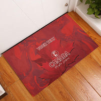 Custom Canada Cricket Rubber Doormat 2024 Maple Leaf Go Champions - Wonder Print Shop