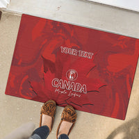 Custom Canada Cricket Rubber Doormat 2024 Maple Leaf Go Champions - Wonder Print Shop
