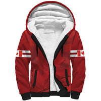 Custom Canada Cricket Sherpa Hoodie 2024 Maple Leaf Go Champions - Wonder Print Shop
