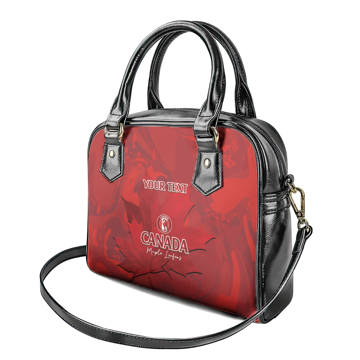 Custom Canada Cricket Shoulder Handbag 2024 Maple Leaf Go Champions