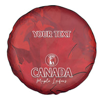 Custom Canada Cricket Spare Tire Cover 2024 Maple Leaf Go Champions - Wonder Print Shop