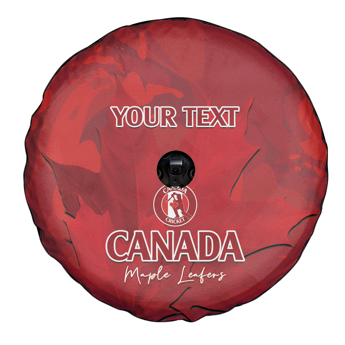 Custom Canada Cricket Spare Tire Cover 2024 Maple Leaf Go Champions - Wonder Print Shop