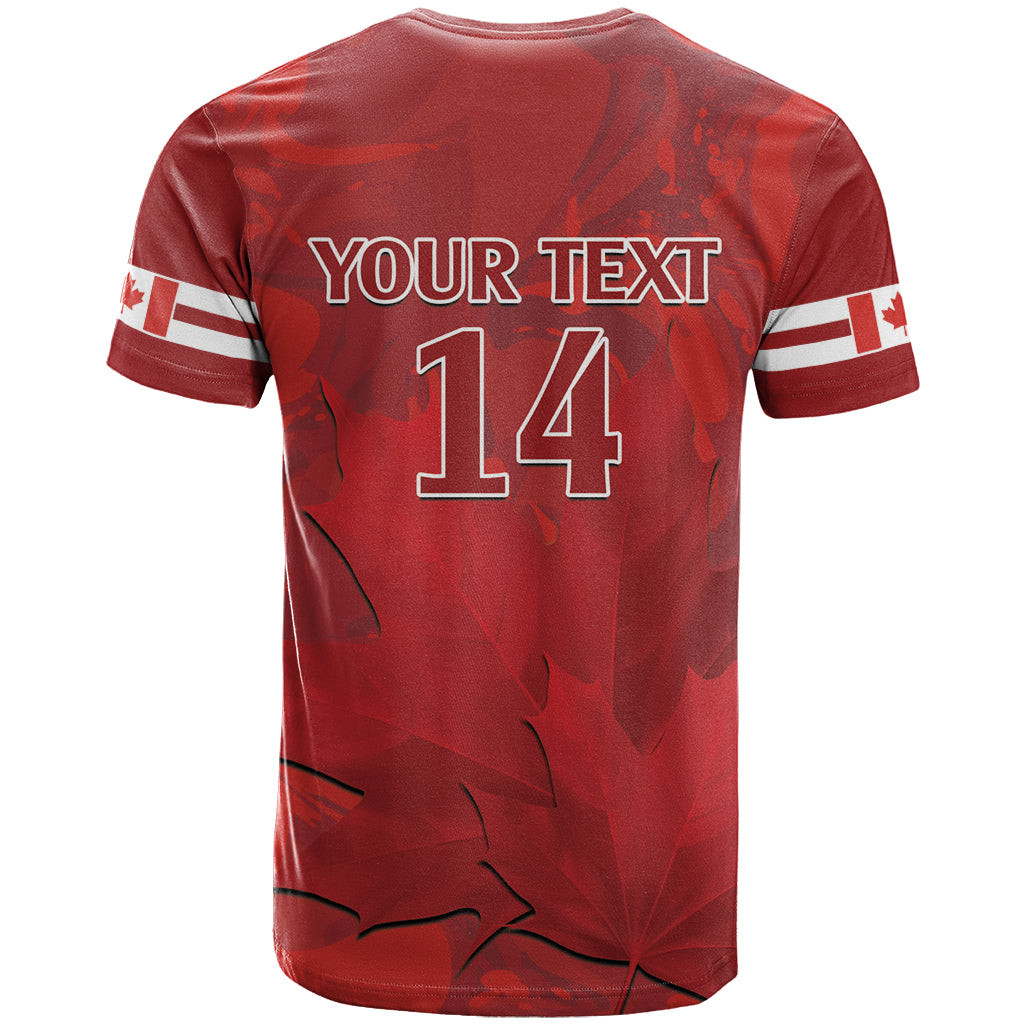 Custom Canada Cricket T Shirt 2024 Maple Leaf Go Champions - Wonder Print Shop