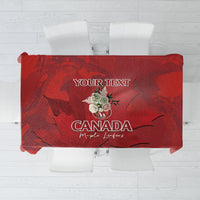 Custom Canada Cricket Tablecloth 2024 Maple Leaf Go Champions - Wonder Print Shop