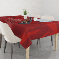 Custom Canada Cricket Tablecloth 2024 Maple Leaf Go Champions - Wonder Print Shop