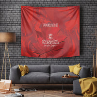 Custom Canada Cricket Tapestry 2024 Maple Leaf Go Champions - Wonder Print Shop