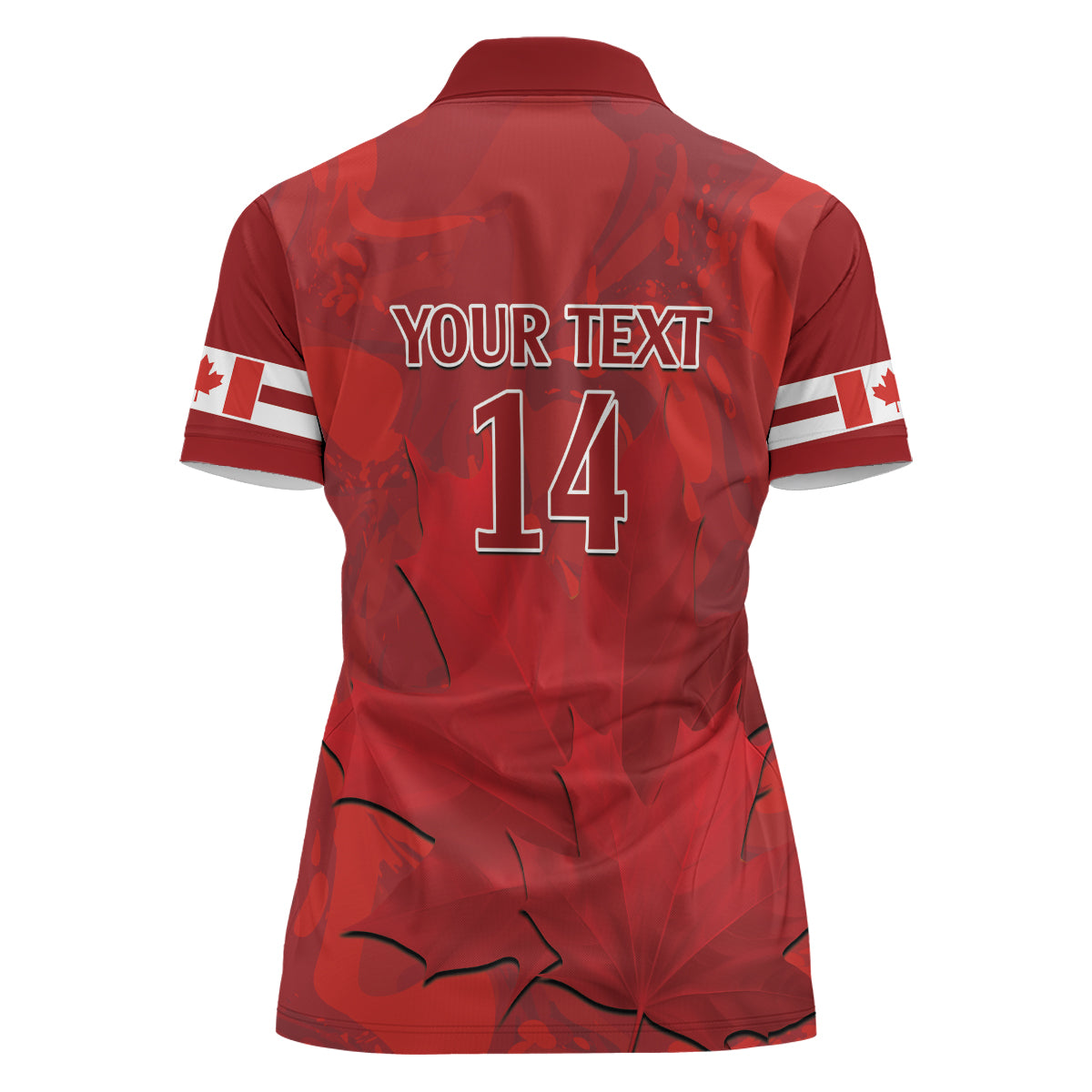 Custom Canada Cricket Women Polo Shirt 2024 Maple Leaf Go Champions - Wonder Print Shop