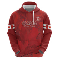 Custom Canada Cricket Zip Hoodie 2024 Maple Leaf Go Champions - Wonder Print Shop