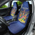 Custom Namibia Cricket Car Seat Cover 2024 Go Eagles African Pattern - Wonder Print Shop