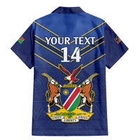 Custom Namibia Cricket Family Matching Mermaid Dress and Hawaiian Shirt 2024 Go Eagles African Pattern - Wonder Print Shop