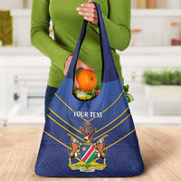 Custom Namibia Cricket Grocery Bag Go Eagles African Pattern