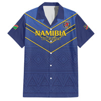 Custom Namibia Cricket Hawaiian Shirt 2024 Go Eagles African Pattern - Wonder Print Shop