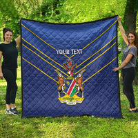 Custom Namibia Cricket Quilt 2024 Go Eagles African Pattern - Wonder Print Shop