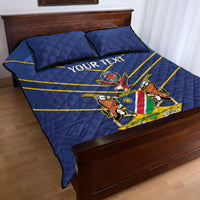 Custom Namibia Cricket Quilt Bed Set 2024 Go Eagles African Pattern - Wonder Print Shop