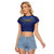 Custom Namibia Cricket Raglan Cropped T Shirt 2024 Go Eagles African Pattern - Wonder Print Shop