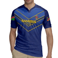 Custom Namibia Cricket Rugby Jersey 2024 Go Eagles African Pattern - Wonder Print Shop
