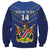 Custom Namibia Cricket Sweatshirt 2024 Go Eagles African Pattern - Wonder Print Shop