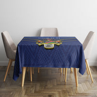 Custom Namibia Cricket Tablecloth 2024 Go Eagles African Pattern - Wonder Print Shop