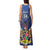 Custom Namibia Cricket Tank Maxi Dress 2024 Go Eagles African Pattern - Wonder Print Shop