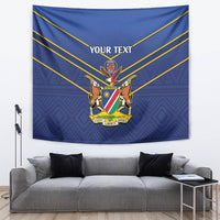 Custom Namibia Cricket Tapestry 2024 Go Eagles African Pattern - Wonder Print Shop
