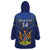 Custom Namibia Cricket Wearable Blanket Hoodie 2024 Go Eagles African Pattern - Wonder Print Shop
