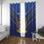 Custom Namibia Cricket Window Curtain 2024 Go Eagles African Pattern - Wonder Print Shop