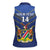 Custom Namibia Cricket Women Sleeveless Polo Shirt 2024 Go Eagles African Pattern - Wonder Print Shop