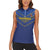 Custom Namibia Cricket Women Sleeveless Polo Shirt 2024 Go Eagles African Pattern - Wonder Print Shop