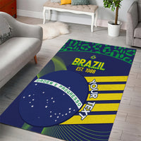 Custom Brazil Football Area Rug Summer 2024 Go Champions Selecao - Wonder Print Shop