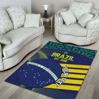 Custom Brazil Football Area Rug Summer 2024 Go Champions Selecao - Wonder Print Shop