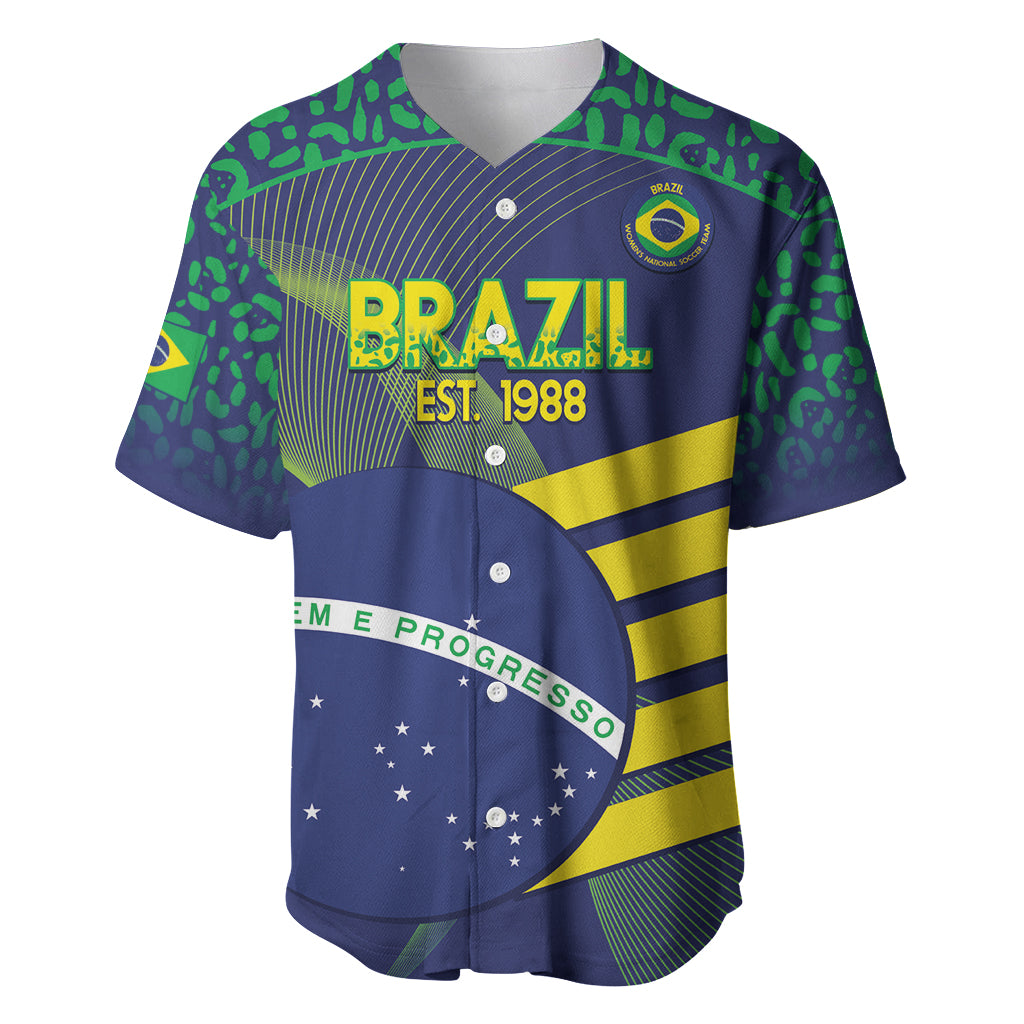 Custom Brazil Football Baseball Jersey Summer 2024 Go Champions Selecao - Wonder Print Shop