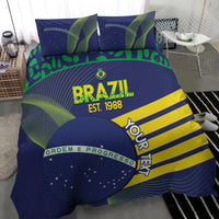 Custom Brazil Football Bedding Set Summer 2024 Go Champions Selecao - Wonder Print Shop
