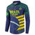 Custom Brazil Football Button Sweatshirt Summer 2024 Go Champions Selecao - Wonder Print Shop