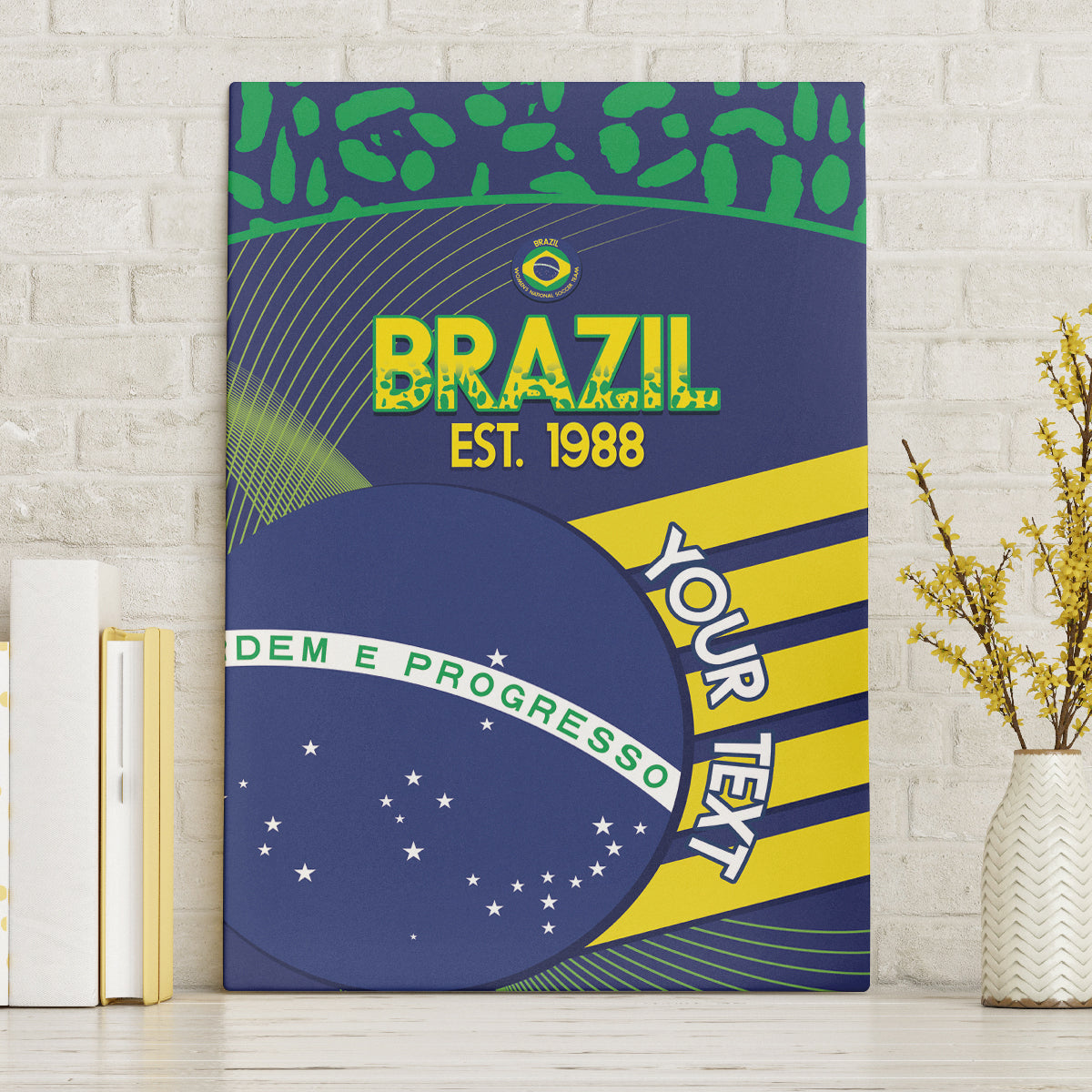 Custom Brazil Football Canvas Wall Art Summer 2024 Go Champions Selecao - Wonder Print Shop