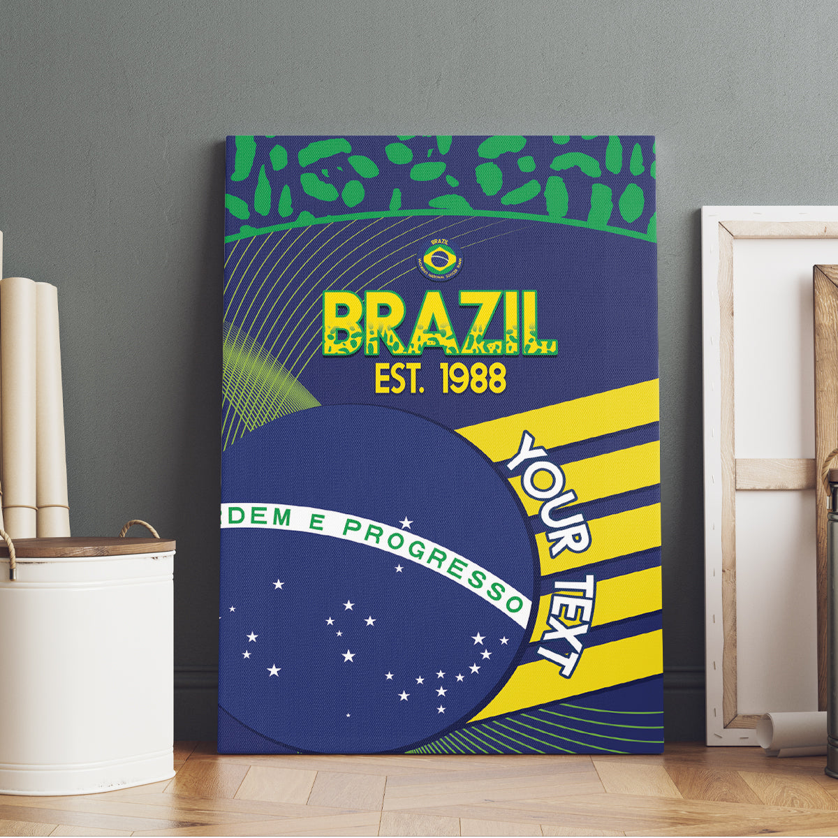 Custom Brazil Football Canvas Wall Art Summer 2024 Go Champions Selecao - Wonder Print Shop