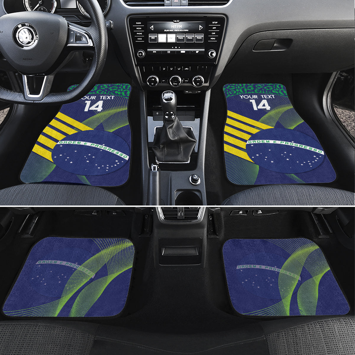 Custom Brazil Football Car Mats Summer 2024 Go Champions Selecao - Wonder Print Shop