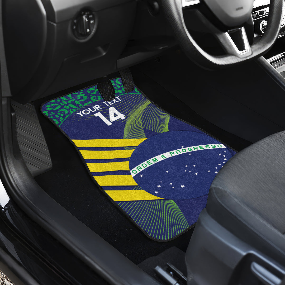 Custom Brazil Football Car Mats Summer 2024 Go Champions Selecao - Wonder Print Shop